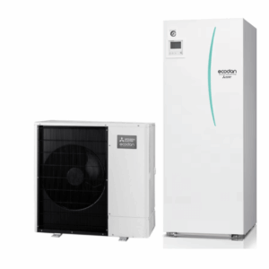 Pompa de căldură aer-apă split, hidrotank, Mitsubishi Zubadan monofazată