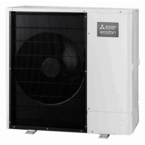 Unitate externă pompă de căldură aer-apă Mitsubishi Zubadan, split, încălzire/răcire, INV+EVI, monofazată